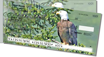 Nesting Eagle Side Tear Theme Checks