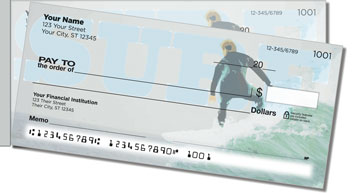 Surfing Side Tear Personalized Checks