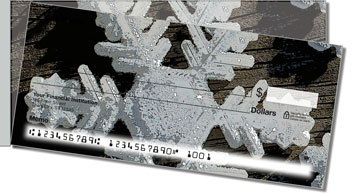 Christmas Snowflake Side Tear Design Checks