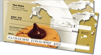 Milk & Cookie Side Tear Personalized Checks