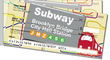 New York Subway Side Tear Theme Checks