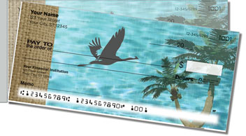Peaceful Palm Tree Side Tear Theme Checks