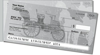 Antique Automobile Side Tear Personalized Checks
