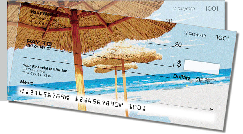 Tropical Beach Side Tear Checks