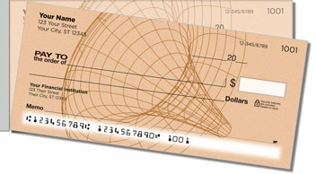Wireframe Side Tear Personalized Checks