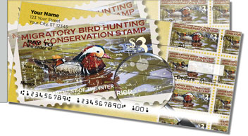 Duck Stamp Side Tear Theme Checks