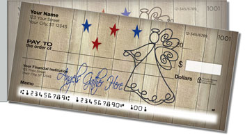 Country Angel Side Tear Design Checks