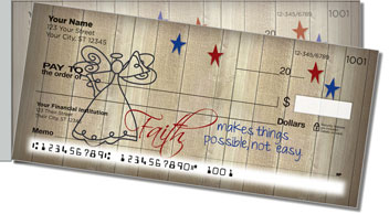 Country Angel Side Tear Personalized Checks