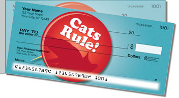 Cat Pride Side Tear Personalized Checks