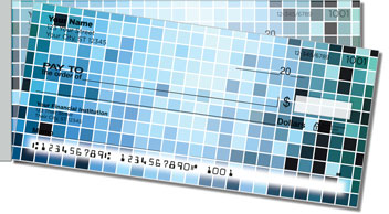Digital Mosaic Side Tear Theme Checks