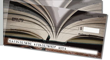 On the Bookshelf Side Tear Personalized Checks