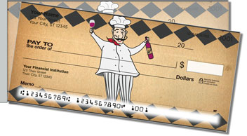 Whimsical Chef Side Tear Personalized Checks