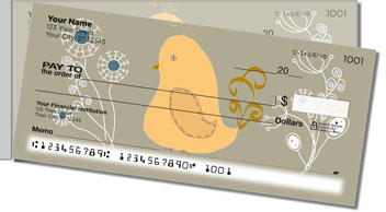 Whimsical Bird Side Tear Theme Checks