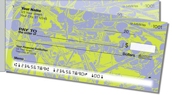 Eucalyptus Print Side Tear Design Checks