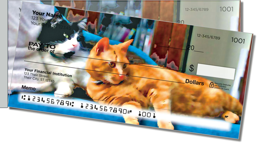 Cat Nap Side Tear Personal Checks