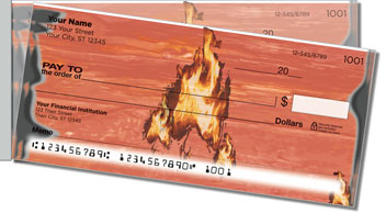Pyromaniac Side Tear Personalized Checks