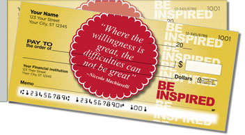 Be Inspired Side Tear Design Checks