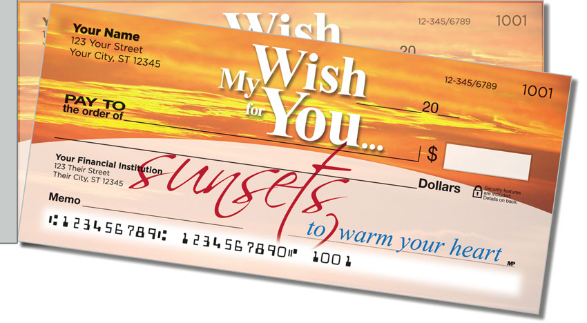 Wish for You Side Tear Personal Checks