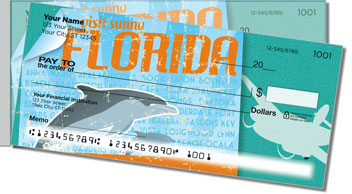 Vintage Travel Side Tear Personalized Checks
