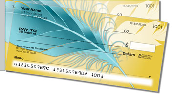 Fancy Feather Side Tear Design Checks