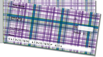 Plaid Pattern Side Tear Theme Checks