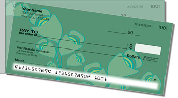 Green Bouquet Side Tear Design Checks