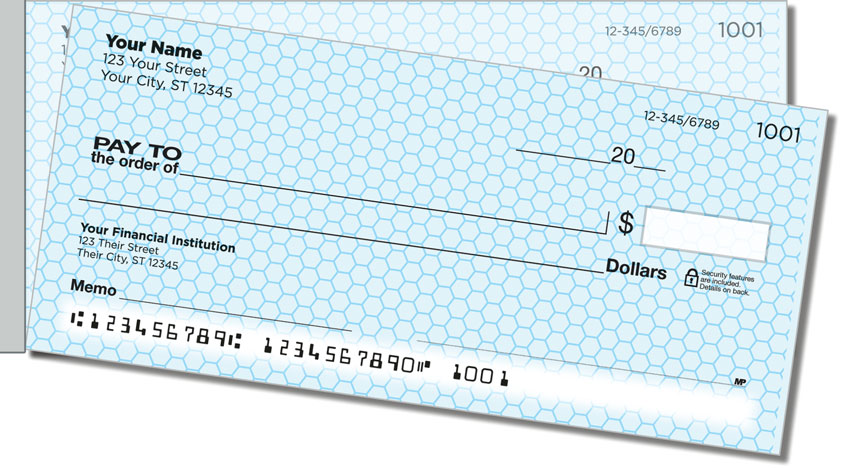Honeycomb Side Tear Personal Checks