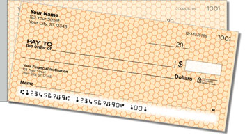 Honeycomb Side Tear Personalized Checks