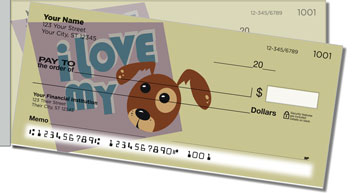 Perky Puppy Side Tear Theme Checks