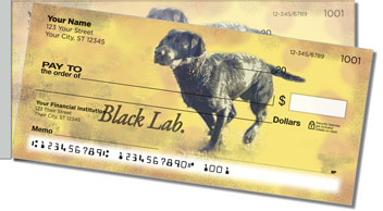 Black Lab Side Tear Theme Checks