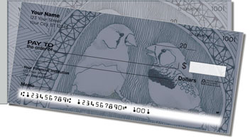 Bird Drawing Side Tear Design Checks