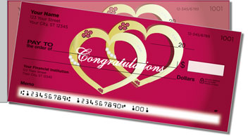Congratulations Side Tear Personalized Checks