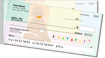 Congratulations Side Tear Theme Checks