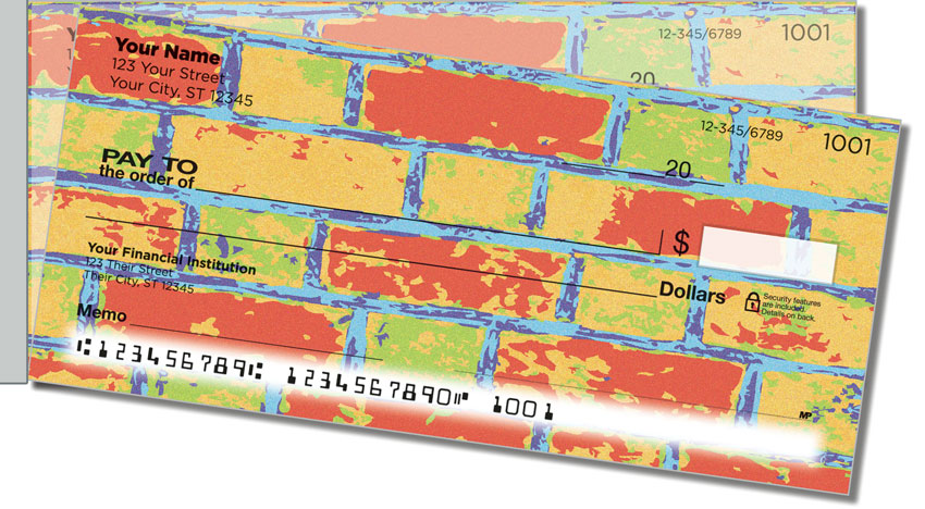 Colored Brick Side Tear Checks