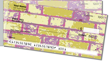 Colored Brick Side Tear Theme Checks