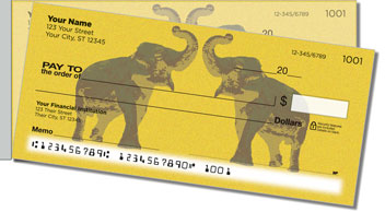 Wild Elephant Side Tear Theme Checks
