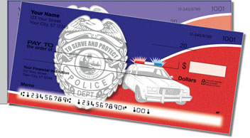 Police Force Side Tear Personalized Checks