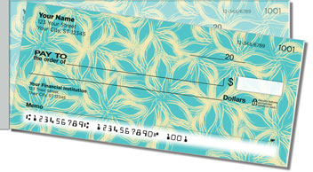Petal Print Side Tear Personalized Checks
