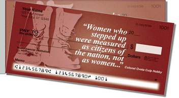 Woman Veteran Side Tear Design Checks