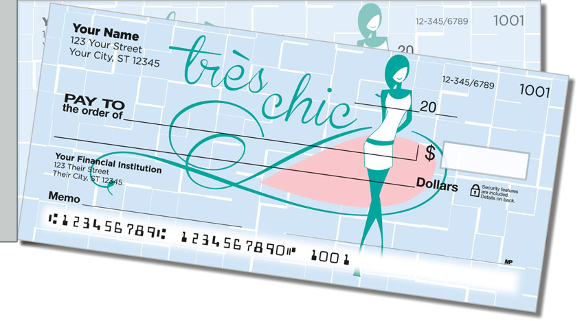 Paris Fun Side Tear Personal Checks