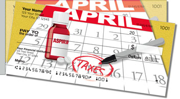 Tax Day Side Tear Personalized Checks