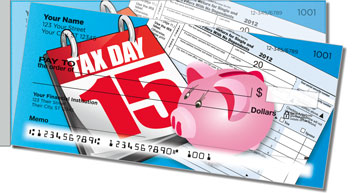 Tax Day Side Tear Theme Checks