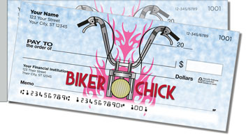 Biker Chick Side Tear Design Checks