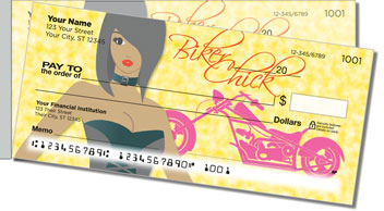 Biker Chick Side Tear Theme Checks
