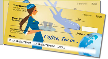 Flight Attendant Side Tear Theme Checks