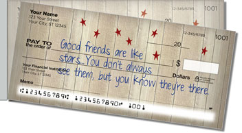 Friends Are... Side Tear Personalized Checks