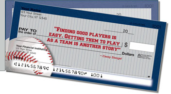 Casey Stengel Side Tear Design Checks