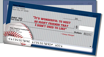 Casey Stengel Side Tear Personalized Checks