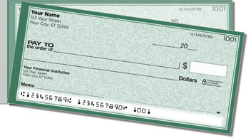 Sponge Pattern Side Tear Personalized Checks