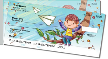 Glad Kid Side Tear Personalized Checks